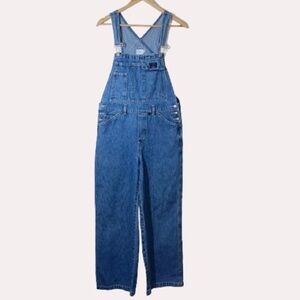 CK Calvin Klein Rare Vintage 90’s Y2K Blue Baggy Overalls Wide Leg Cotton Medium